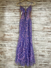 LAVENDER SPARKLY LONG DRESS
