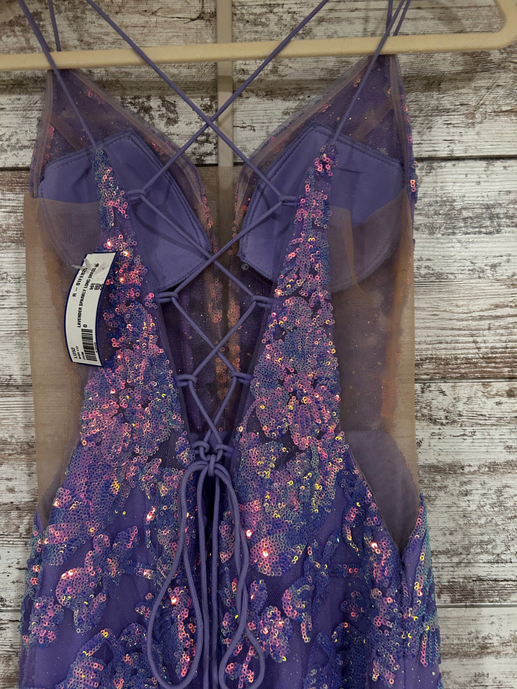 LAVENDER SPARKLY LONG DRESS