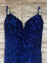 ROYAL BLUE SEQUIN MERMAID GOWN