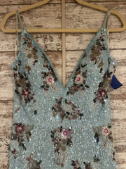 BLUE SEQUIN LONG DRESS (NEW)