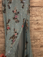 BLUE SEQUIN LONG DRESS (NEW)
