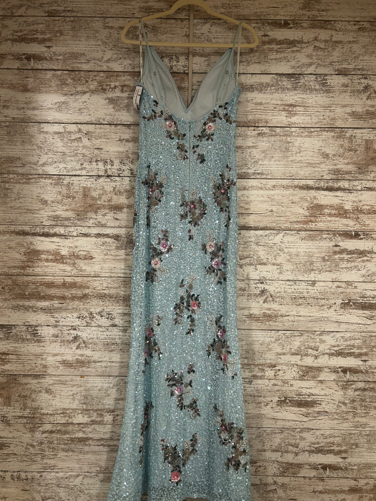 BLUE SEQUIN LONG DRESS (NEW)