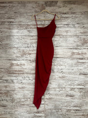 RED SPARKLY LONG DRESS
