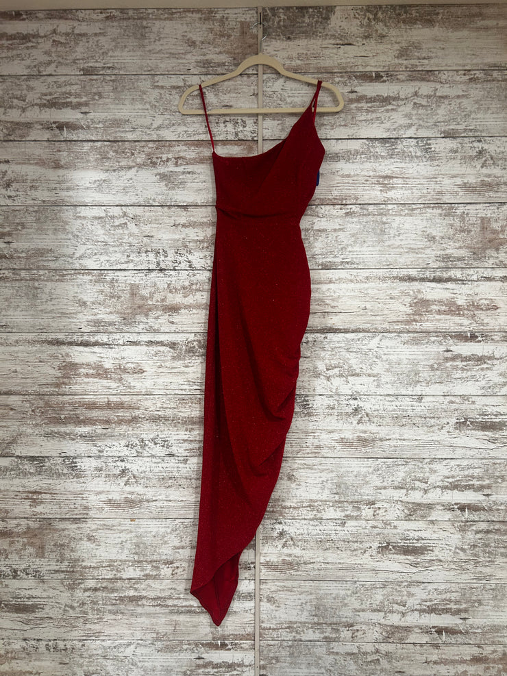 RED SPARKLY LONG DRESS