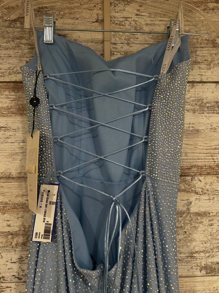 BLUE SPARKLY LONG DRESS (NEW)