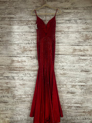 RED SPARKLY LONG DRESS $700