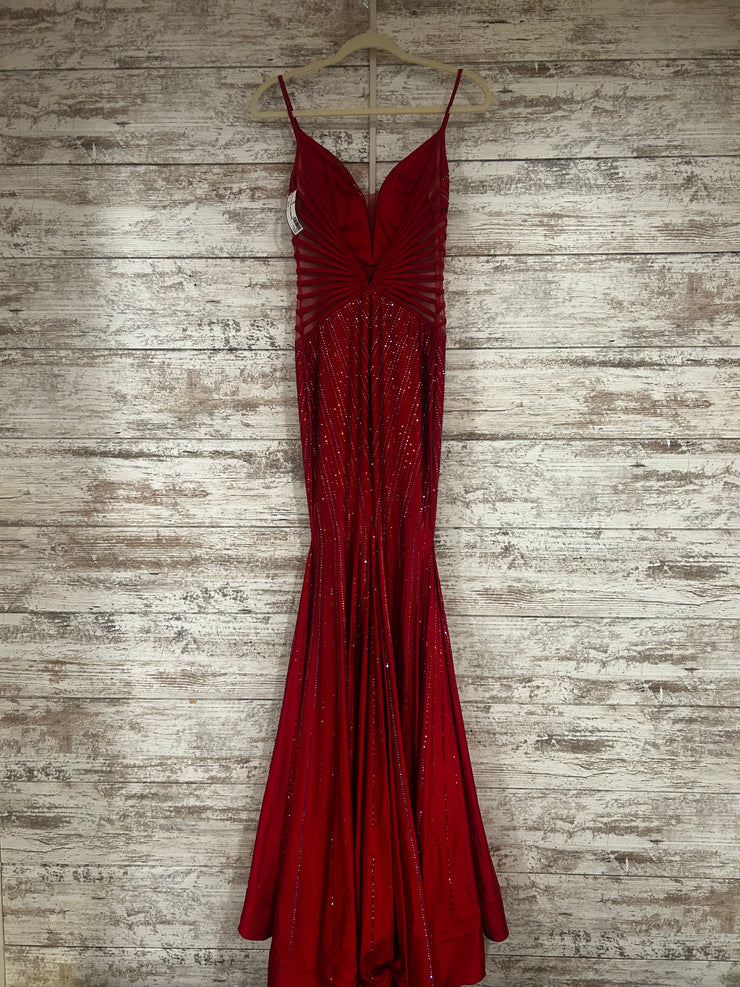 RED SPARKLY LONG DRESS $700