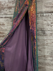 PURPLE SPARKLY LONG DRESS
