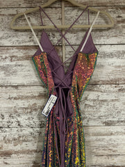PURPLE SPARKLY LONG DRESS