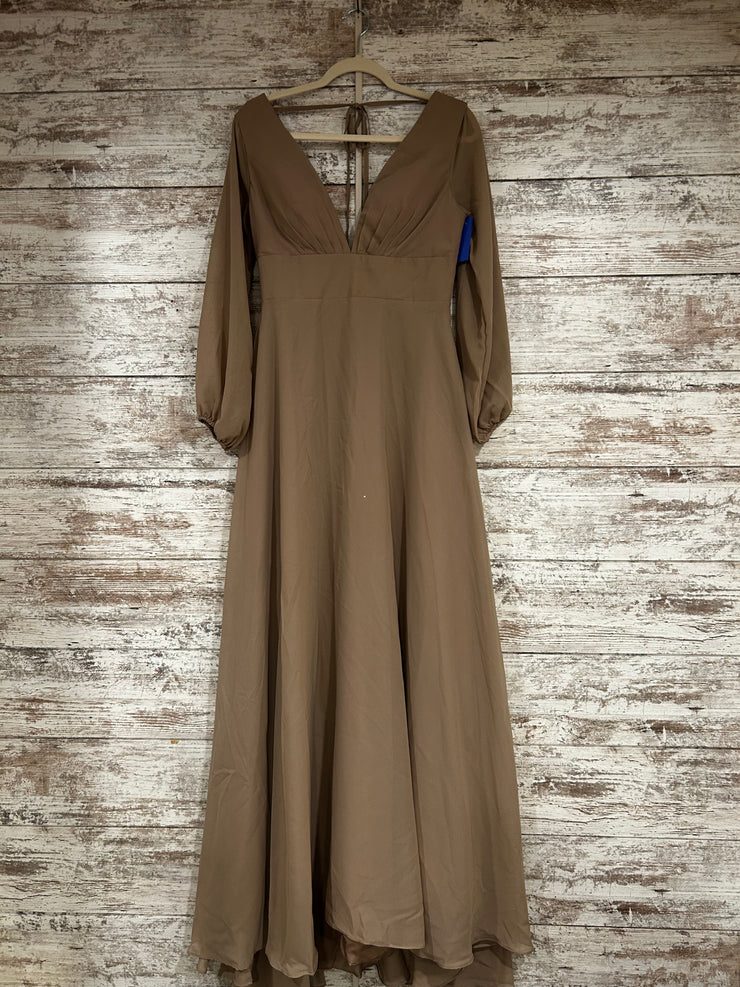 TAN LONG EVENING GOWN (NEW)