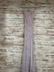 LAVENDER SPARKLY LONG DRESS