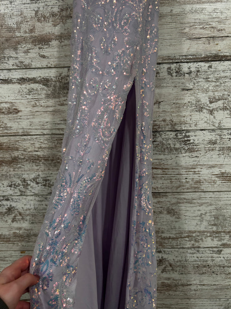 LAVENDER SPARKLY LONG DRESS