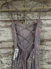 LAVENDER SPARKLY LONG DRESS