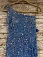BLUE SEQUIN LONG DRESS (NEW)