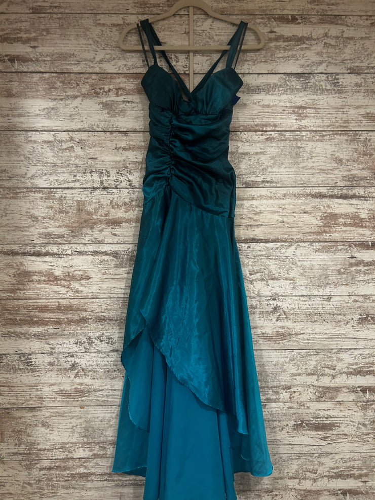 TEAL LONG EVENING GOWN (NEW)