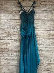 TEAL LONG EVENING GOWN (NEW)