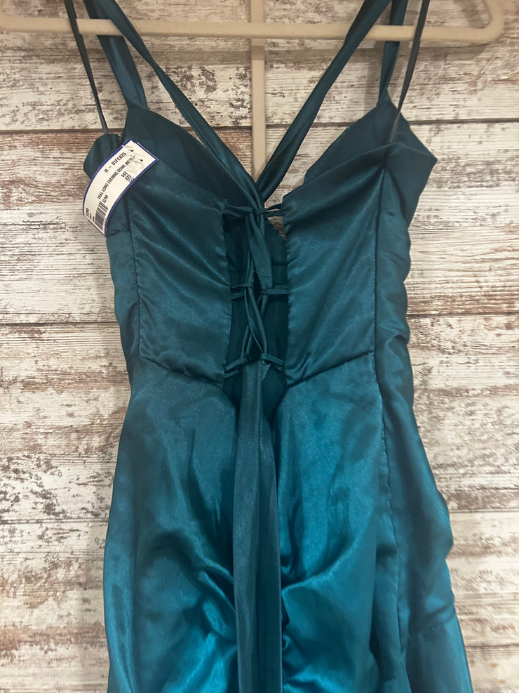 TEAL LONG EVENING GOWN (NEW)