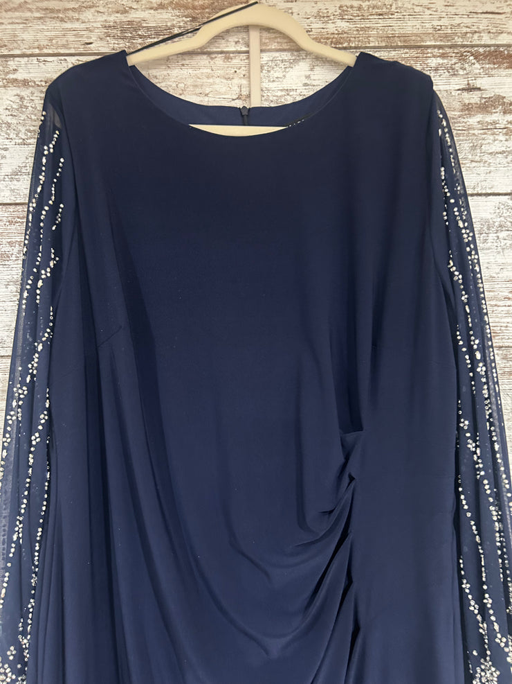 NAVY LONG EVENING GOWN (NEW)