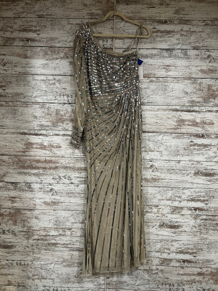 GOLD SEQUIN LONG DRESS-NEW$698