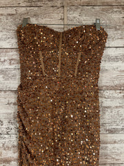 GOLD SEQUIN LONG DRESS (NEW)