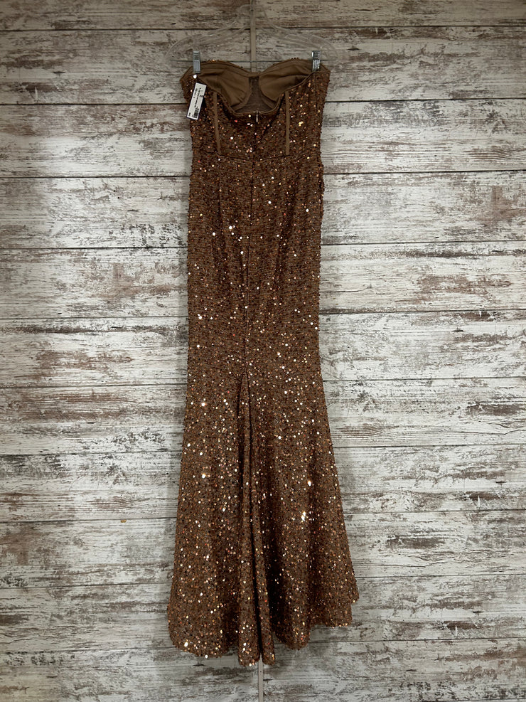 GOLD SEQUIN LONG DRESS (NEW)