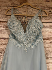 BLUE FLOWY LONG DRESS (NEW)