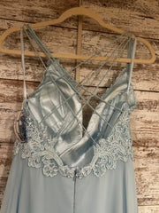 BLUE FLOWY LONG DRESS (NEW)