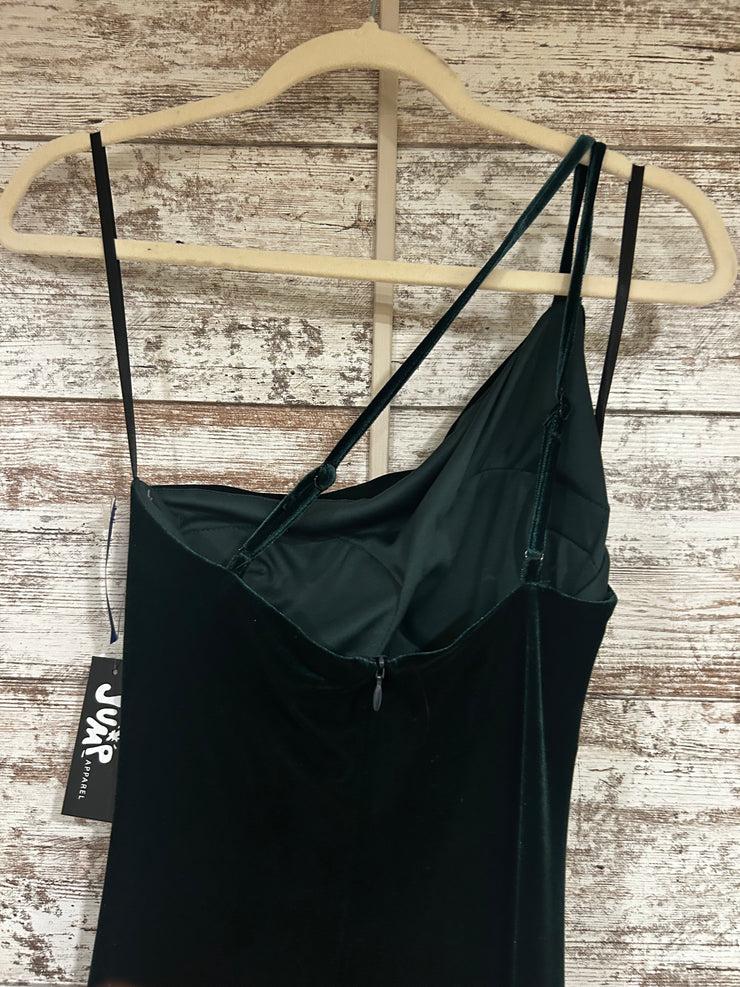 GREEN VELVET LONG DRESS (NEW)