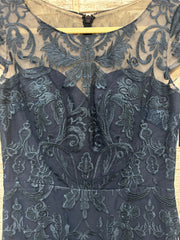 BLUE/FLORAL SHORT DRESS (NEW)