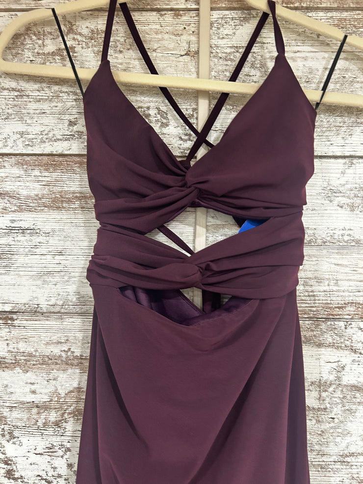 PURPLE LONG EVENING GOWN (NEW)