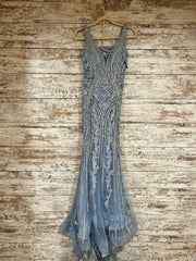 BLUE SPARKLY LONG DRESS