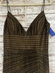BLACK/GOLD SPARKLY LONG DRESS
