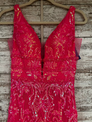 PINK SPARKLY LONG DRESS