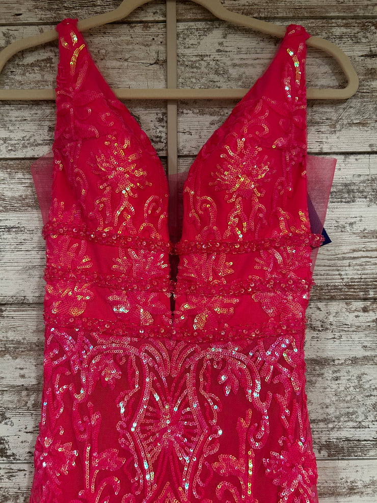 PINK SPARKLY LONG DRESS