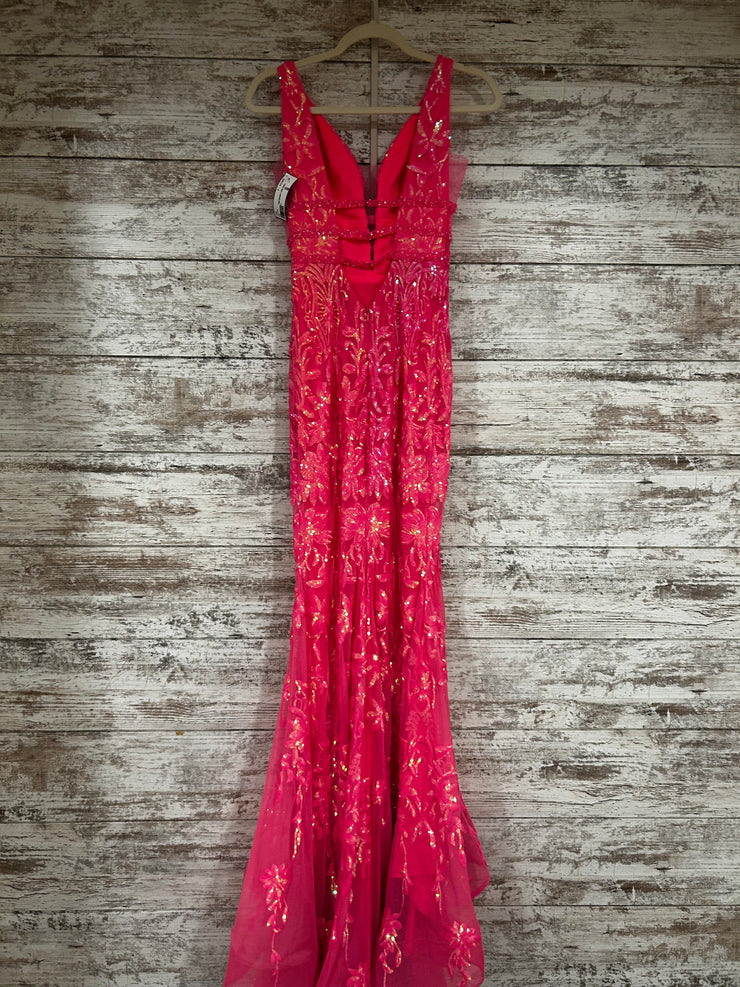 PINK SPARKLY LONG DRESS