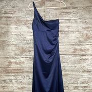 NAVY LONG EVENING GOWN