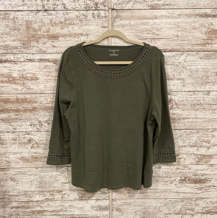 GREEN LONG SLEEVE TOP