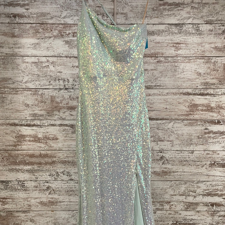 GREEN SEQUIN LONG DRESS (NEW)