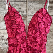 PINK/FLORAL LONG GOWN (NEW)