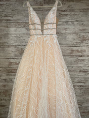 PEACH/WHITE PRINCESS GOWN-NEW