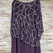 PURPLE SPARKLY LONG DRESS