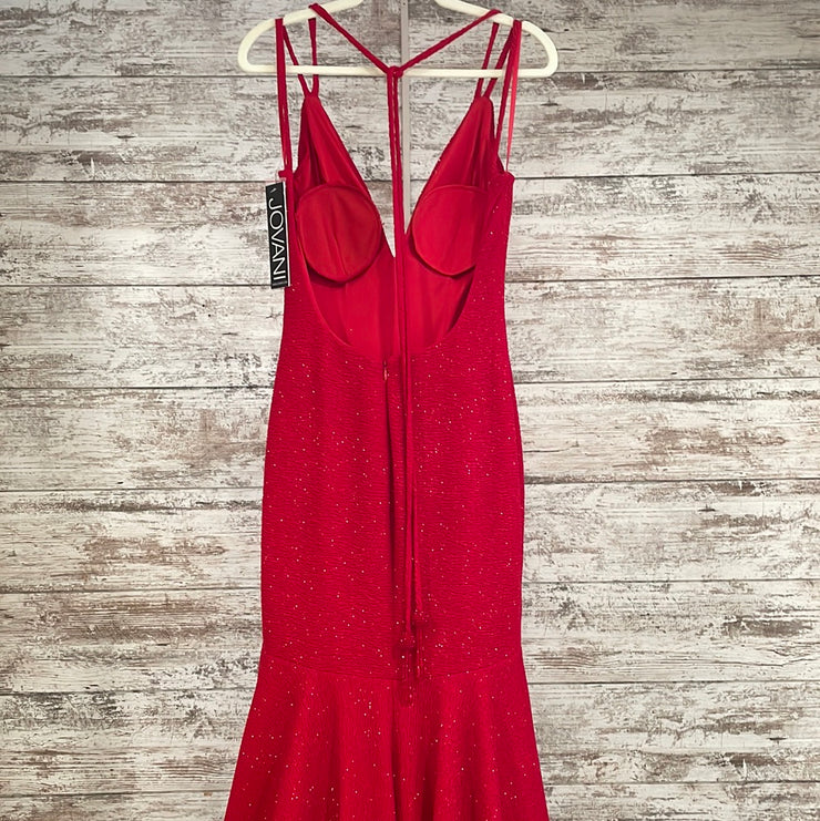 RED SPARKLY MERMAID GOWN-NEW