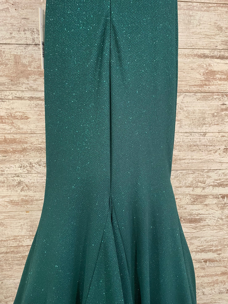 GREEN SPARKLY MERMAID GOWN-NEW