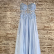 BLUE A LINE GOWN