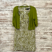 GREEN/WHITE 2 PC. DRESS SET