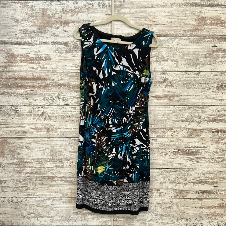 GREEN/BROWN/BLUE DRESS