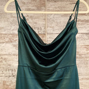 GREEN LONG EVENING GOWN