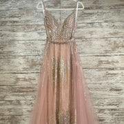 PINK SPARKLY 2 PC. GOWN SET