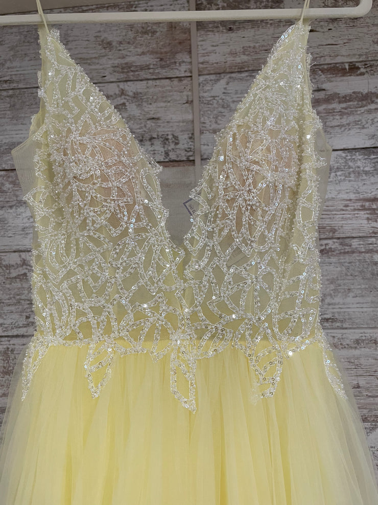 YELLOW A LINE GOWN (NEW)