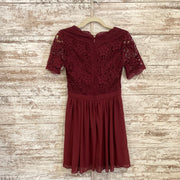 BURGUNDY SHORT DRESS